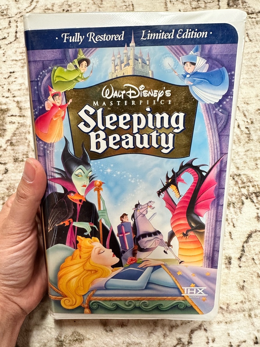 Fully Restored Sleeping Beauty VHS Walt Disney Masterpiece Collection + Inserts